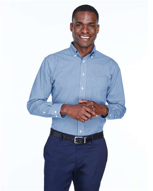 Men's Crown Collection® Gingham Check Woven Dress Shirt