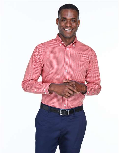Men's Crown Collection® Gingham Check Woven Dress Shirt