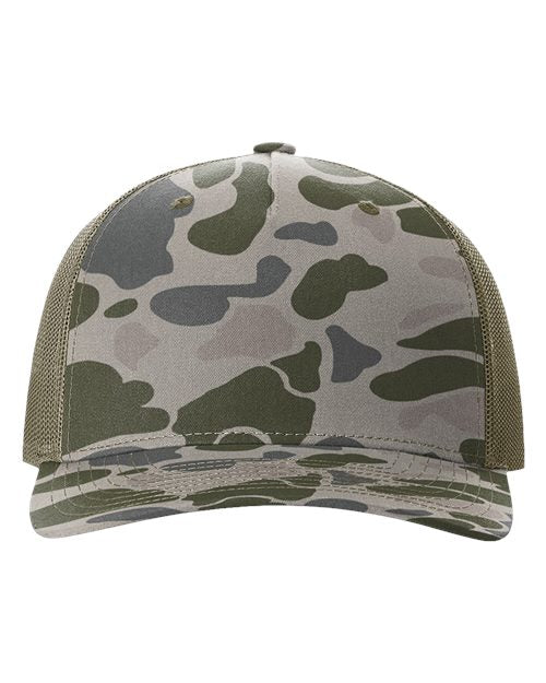 Printed Five-Panel Trucker Cap